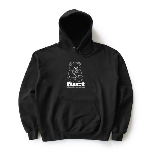 FUCT KILL PEOPLE NOT ANIMALS HOODIE BLACK