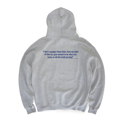 FUCT OVAL LOGO HOODIE GREY