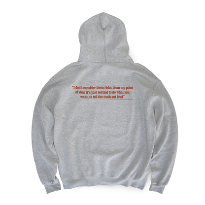 FUCT KILL PEOPLE NOT ANIMALS HOODIE GRAY